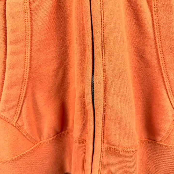 [BUNJANG] Who.A.U Patch Logo Hoodie Zip-Up Orange / (L) 후아유 패치로고 후드집업 오렌지