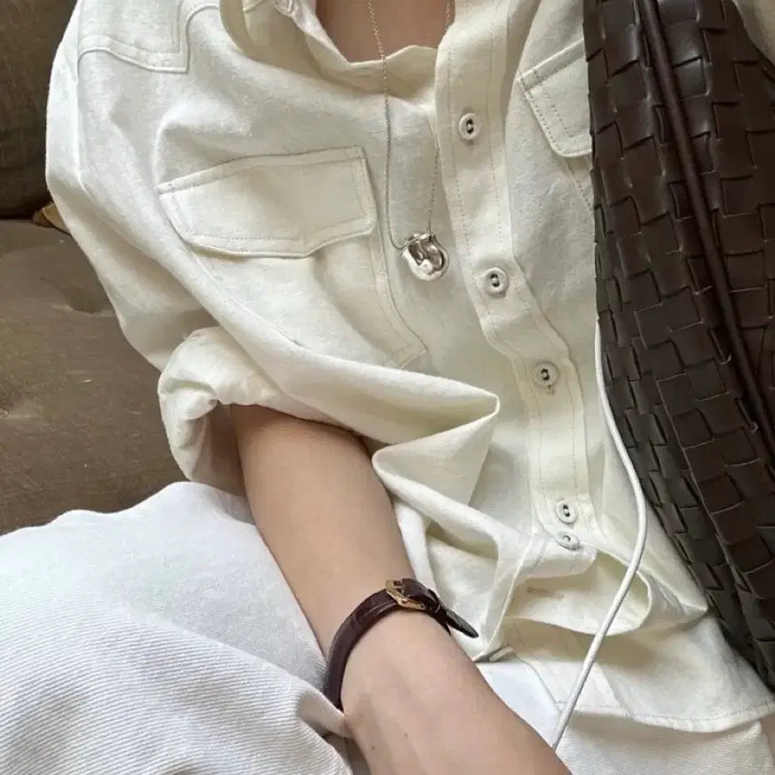[BUNJANG] Ribbonbit Sand Linen Shirt / [새상품/제품택O] 리본빛 sand linen shirt