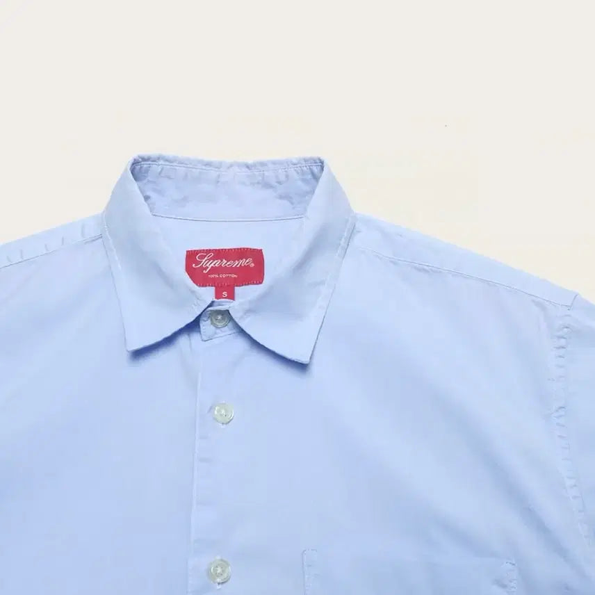 [BUNJANG] Supreme Oxford Short Sleeve Shirt / 슈프림 옥스포드 반팔 셔츠