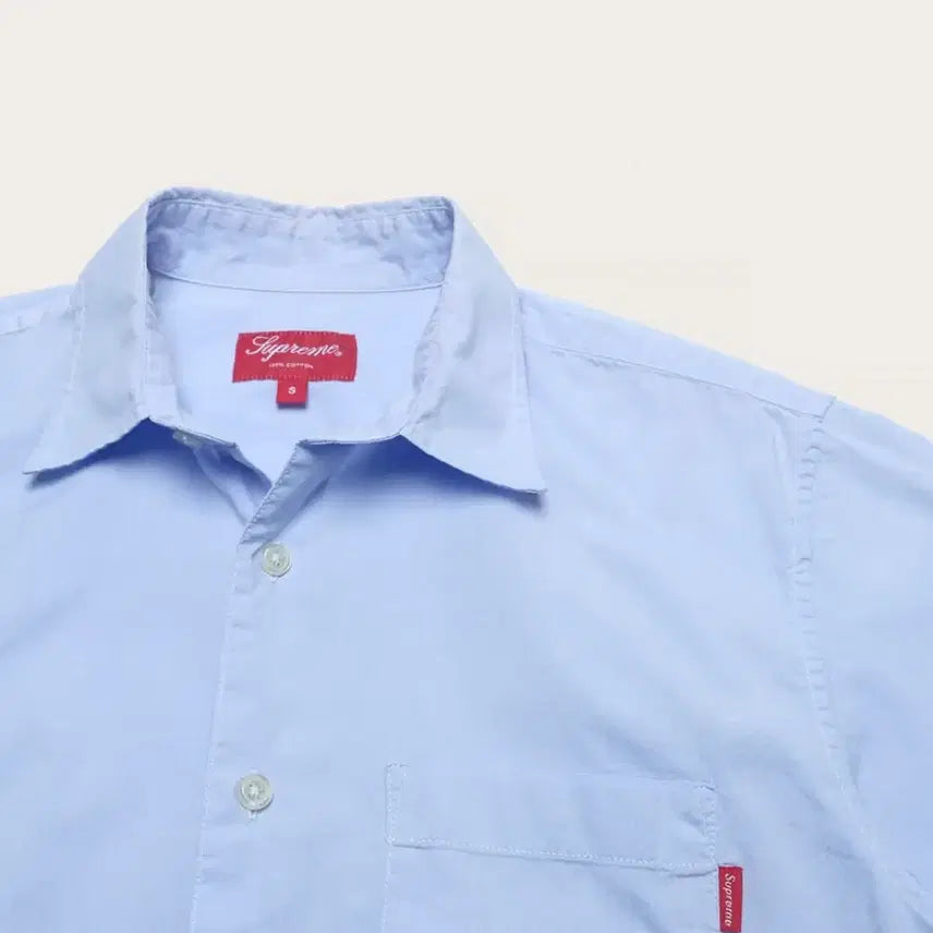 [BUNJANG] Supreme Oxford Short Sleeve Shirt / 슈프림 옥스포드 반팔 셔츠