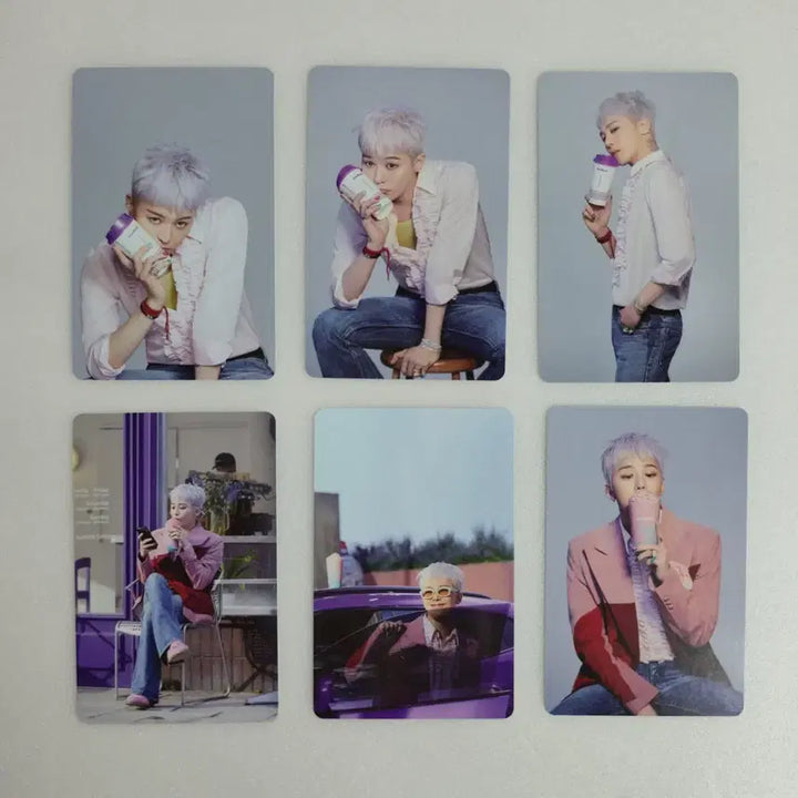 [BUNJANG] G-Dragon The Venti Collaboration Photocard Full Set (6 Cards) / G Dragon &amp; 더벤티 포토카드- 6장 Full Set
