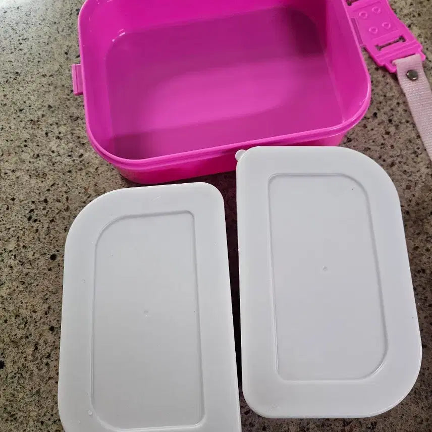 [BUNJANG] Sleepingko Lunch Box with Stickers / 고전 바른손 슬리핑코 도시락 레어템 스티커 집게 보관가능 영아트