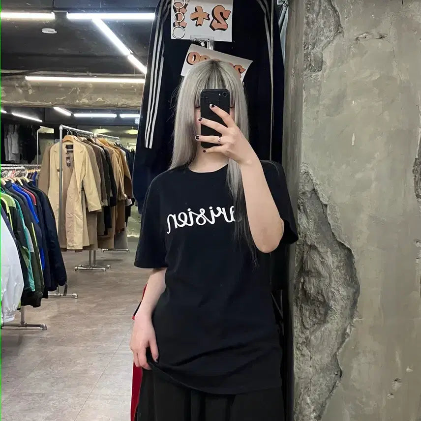 [BUNJANG] Maison Kitsune Printed T-shirt Black M / 메종키츠네 프린팅 반팔 티셔츠 블랙 M   