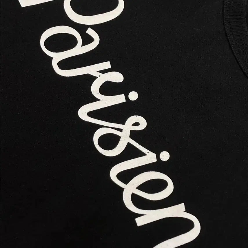 [BUNJANG] Maison Kitsune Printed T-shirt Black M / 메종키츠네 프린팅 반팔 티셔츠 블랙 M   
