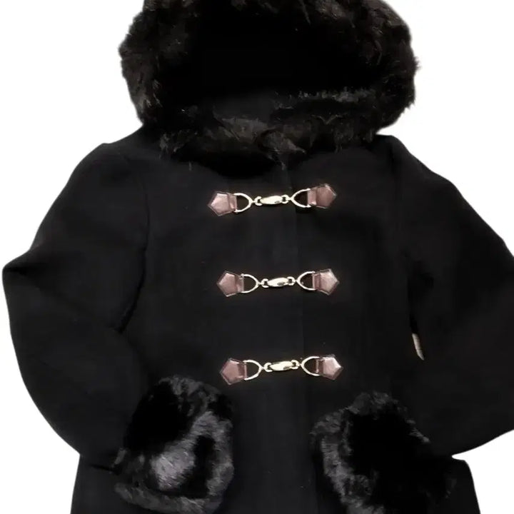 [BUNJANG] Vintage Y2K Faux Fur Hooded Duffle Coat / 빈티지 퍼 후드 더플 코트 자켓 y2k