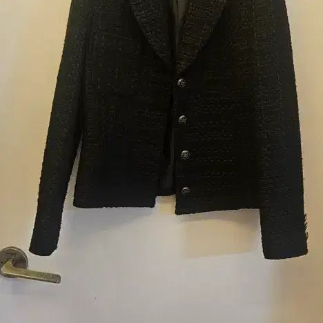 [BUNJANG] ENVY Black Tweed Jacket (S) / ENVY 블랙 트위드 자켓 S
