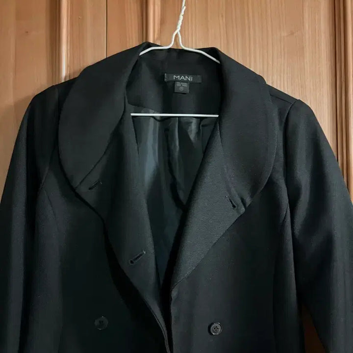 [BUNJANG] MANI Double Button Spring Dress / MANI 블랙 봄 원피스 더블 버튼 하객룩