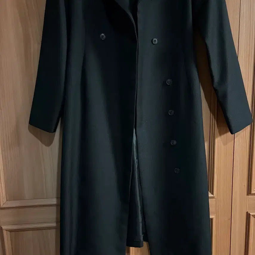 [BUNJANG] MANI Double Button Spring Dress / MANI 블랙 봄 원피스 더블 버튼 하객룩