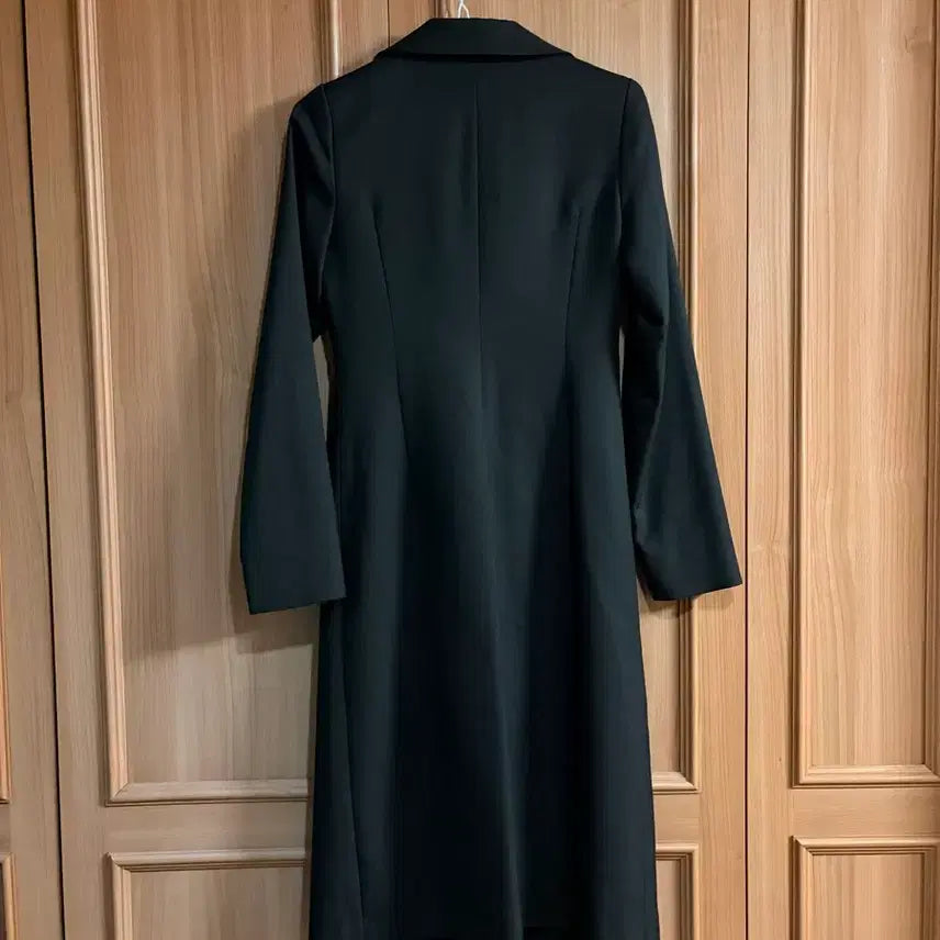 [BUNJANG] MANI Double Button Spring Dress / MANI 블랙 봄 원피스 더블 버튼 하객룩