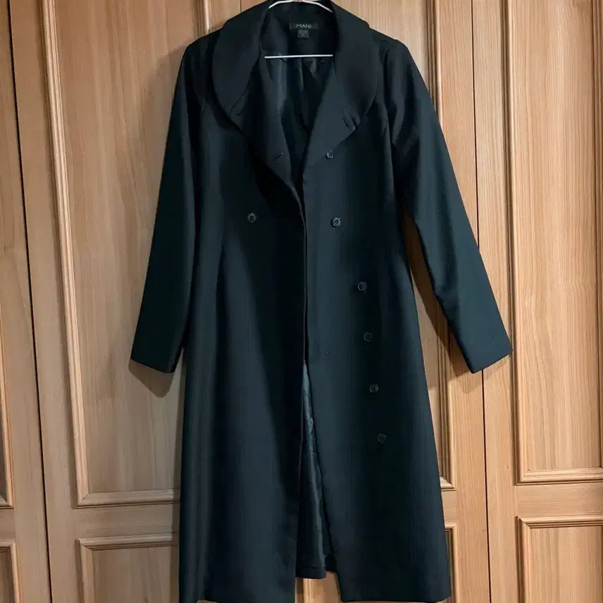 [BUNJANG] MANI Double Button Spring Dress / MANI 블랙 봄 원피스 더블 버튼 하객룩