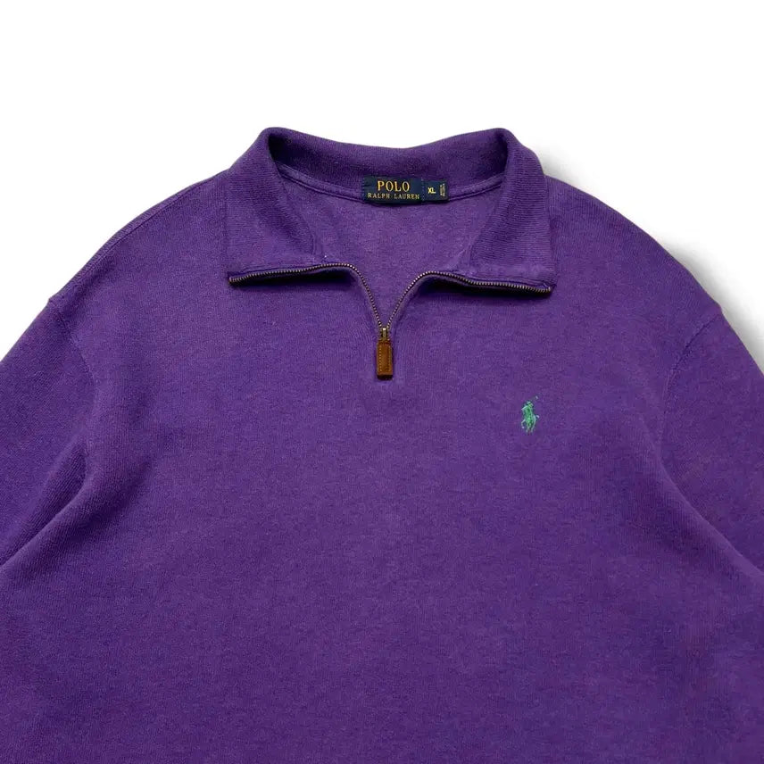 [BUNJANG] Polo Ralph Lauren Half-Zip Cotton Knit Sweater / Polo RalphLauren 폴로랄프로렌 하프집업 코튼 니트 신형