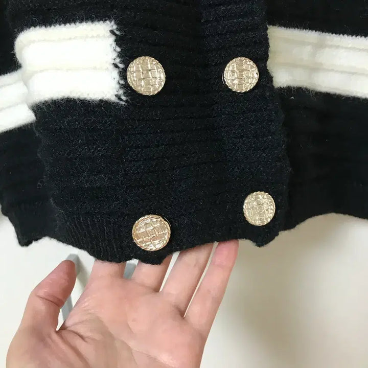 [BUNJANG] Baby Powder Double Button Cardigan / 새) 베이비파우더 더블단추 가디건