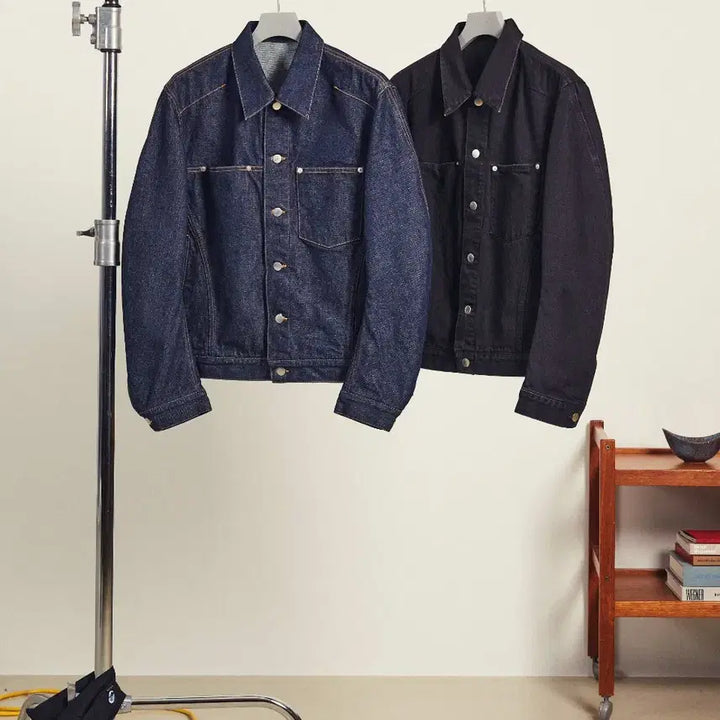 [BUNJANG] NVRFRGT 3D Curved Denim Jacket Rigid / NVRFRGT 네버포겟 3D 커브드 데님 자켓 리지드