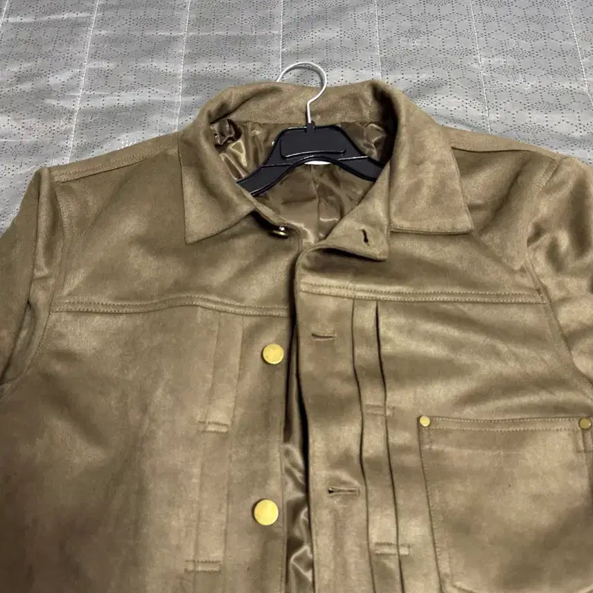[SOLD OUT] (새상품)스웨이드 타입 자켓 카키 블랙