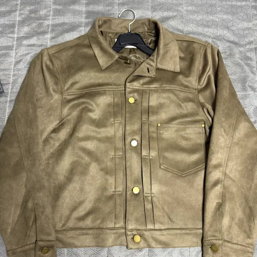 [SOLD OUT] (새상품)스웨이드 타입 자켓 카키 블랙