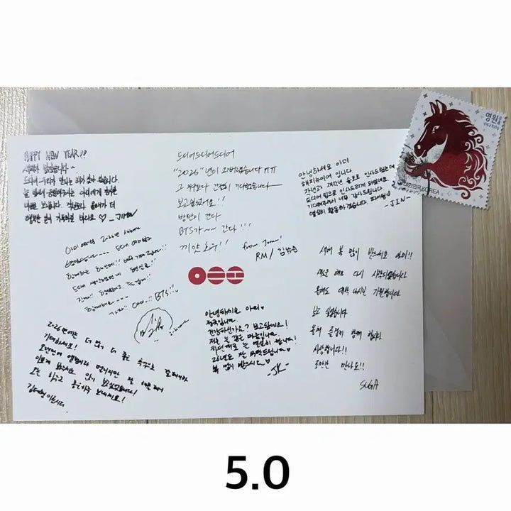 [BUNJANG] BTS Gold Membership Postcard / 방탄 골드 멤버쉽 멤버십 편지 우편 엽서 bts pc poca gold