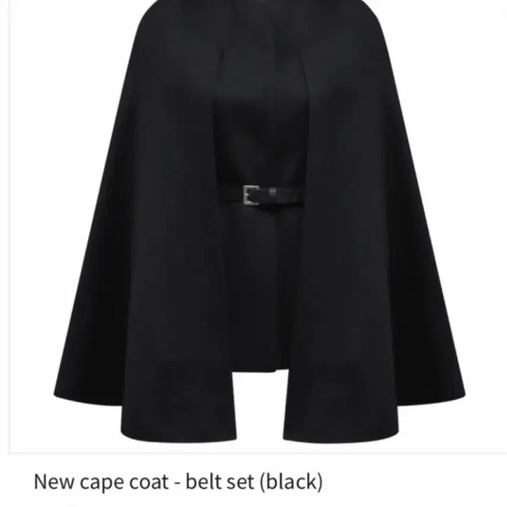 [BUNJANG] Merci Beaucoup New Cape Coat No Collar Version Black (Size 1) / 메비(메르시비앙) 뉴케이프코트 노카라버전 블랙 (사이즈1)
