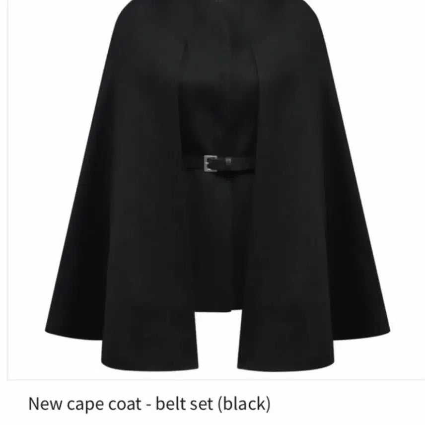 [BUNJANG] Merci Beaucoup New Cape Coat No Collar Version Black (Size 1) / 메비(메르시비앙) 뉴케이프코트 노카라버전 블랙 (사이즈1)
