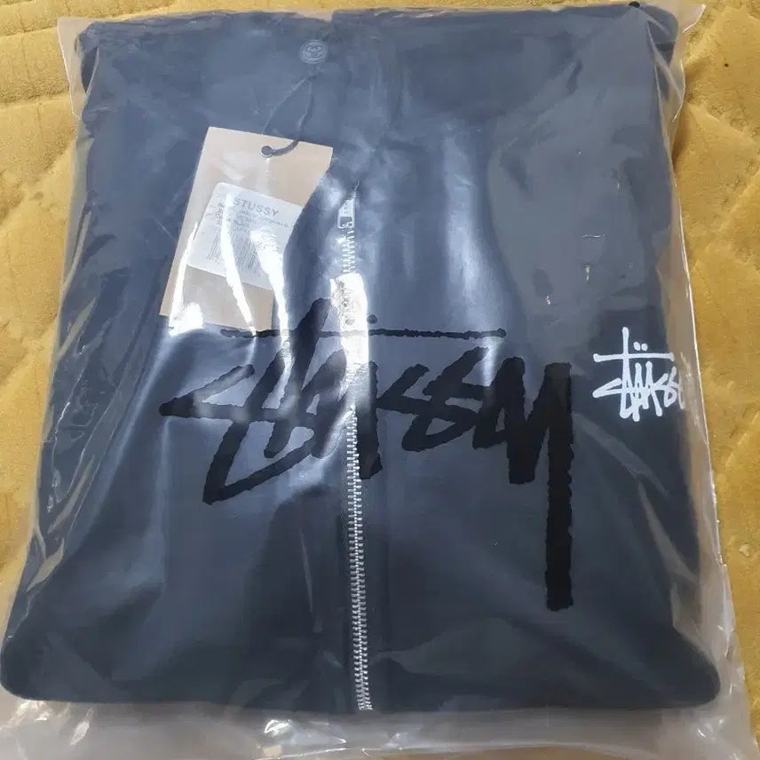 [BUNJANG] Stussy Basic Black Zip-Up Hoodie L / 스투시 베이직 블랙 집업 후드 새상품L