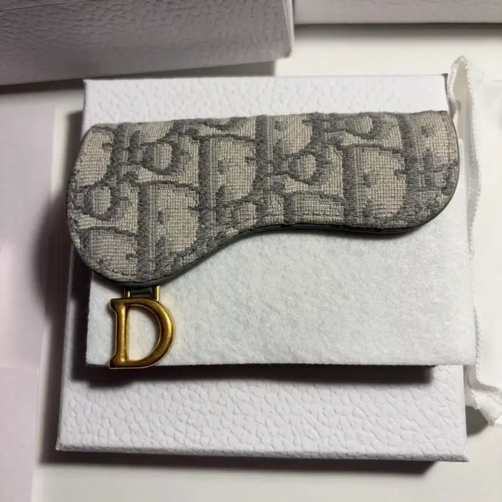 [BUNJANG] Dior Oblique Saddle Card Wallet / (신세계정품)디올 오블리크 새들 카드지갑 풀세트
