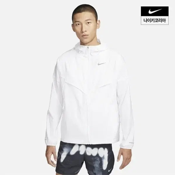 [BUNJANG] Nike Running Windrunner Running Jacket White L / 나이키 러닝 윈드러너 러닝 자켓 화이트 L