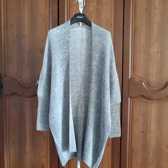 [BUNJANG] Speechio Pleated Open Long Cardigan / 새제품)스피치오 플리츠 오픈 롱 가디건