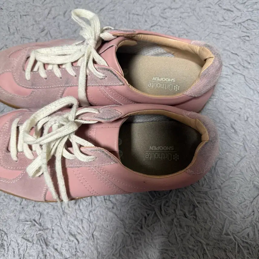 [BUNJANG] Shoopen Pink German Army Sneakers / 슈펜 핑크 독일군 키높이버전 270