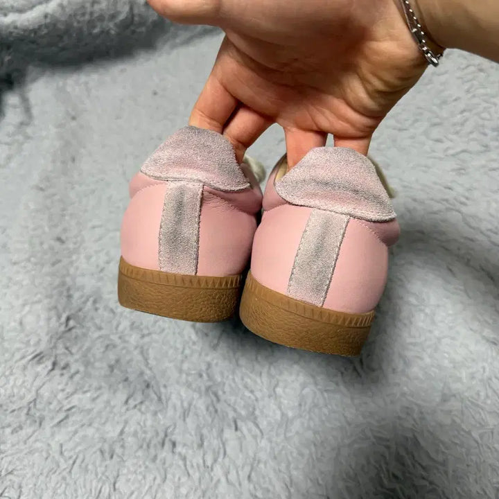 [BUNJANG] Shoopen Pink German Army Sneakers / 슈펜 핑크 독일군 키높이버전 270