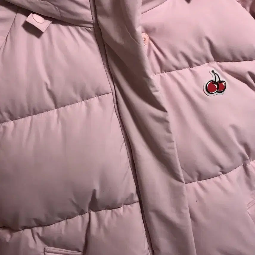 [BUNJANG] Kirsh Pink Long Padded Jacket / 키르시 핑크색 롱패딩