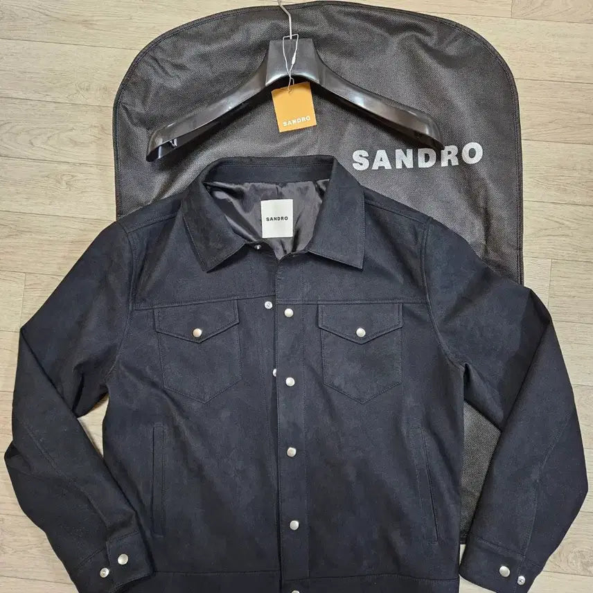 [BUNJANG] Sandro Suede Shirt Jacket / 산드로 스웨이드 셔츠 자켓