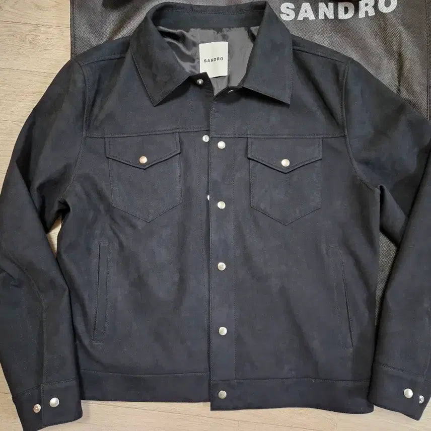 [BUNJANG] Sandro Suede Shirt Jacket / 산드로 스웨이드 셔츠 자켓