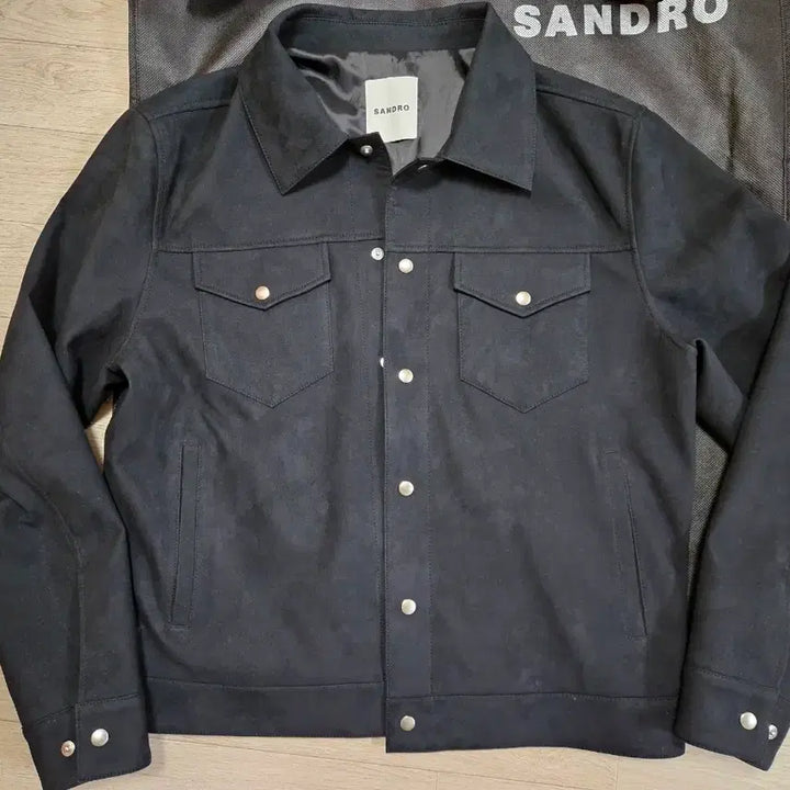[BUNJANG] Sandro Suede Shirt Jacket / 산드로 스웨이드 셔츠 자켓