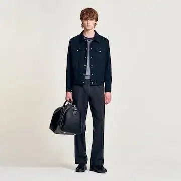 [BUNJANG] Sandro Suede Shirt Jacket / 산드로 스웨이드 셔츠 자켓