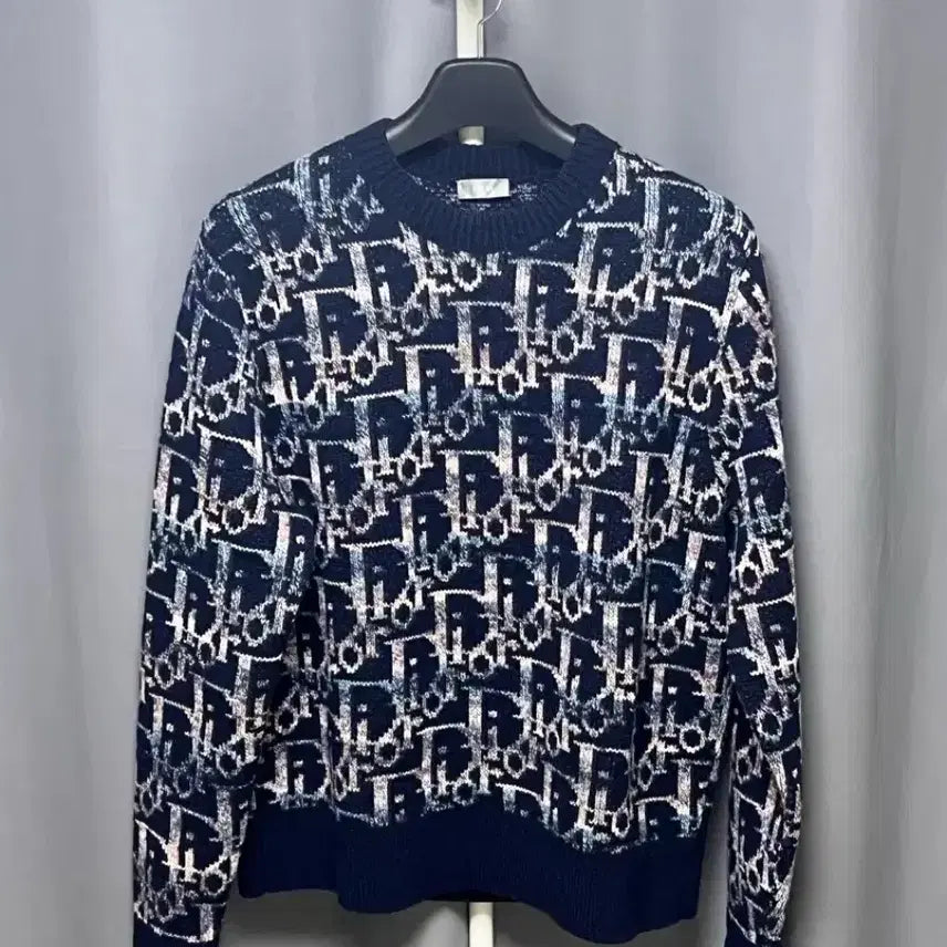 [BUNJANG] Dior Oblique Jacquard Knit M / [정품] 디올 오블리크 자카드 니트 M