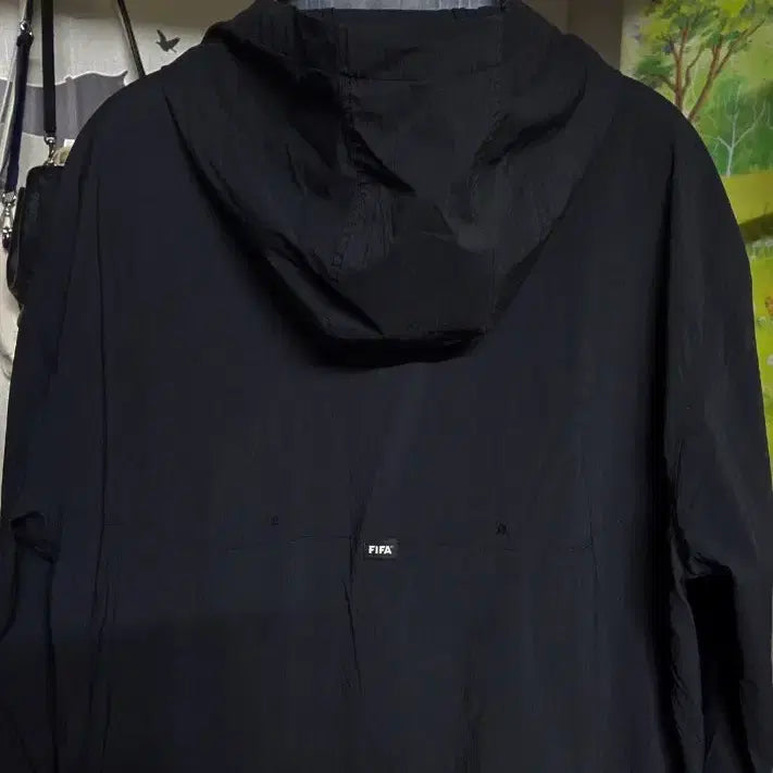 [BUNJANG] FIFA Black Anorak Windbreaker XL / FIFA(신상)검정 아노락 바람막이 XL