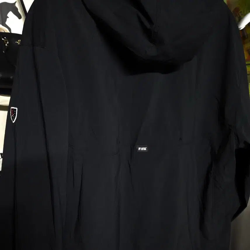 [BUNJANG] FIFA Black Anorak Windbreaker XL / FIFA(신상)검정 아노락 바람막이 XL