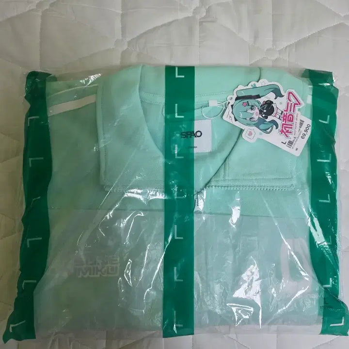 [BUNJANG] SPAO Hatsune Miku Jersey Mint L / 스파오 하츠네 미쿠 콜라보 져지 트랙 자켓 민트 L 라지 미개봉