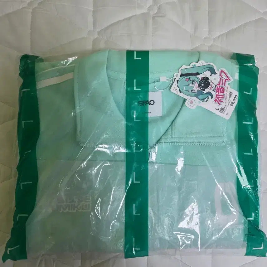 [BUNJANG] SPAO Hatsune Miku Jersey Mint L / 스파오 하츠네 미쿠 콜라보 져지 트랙 자켓 민트 L 라지 미개봉