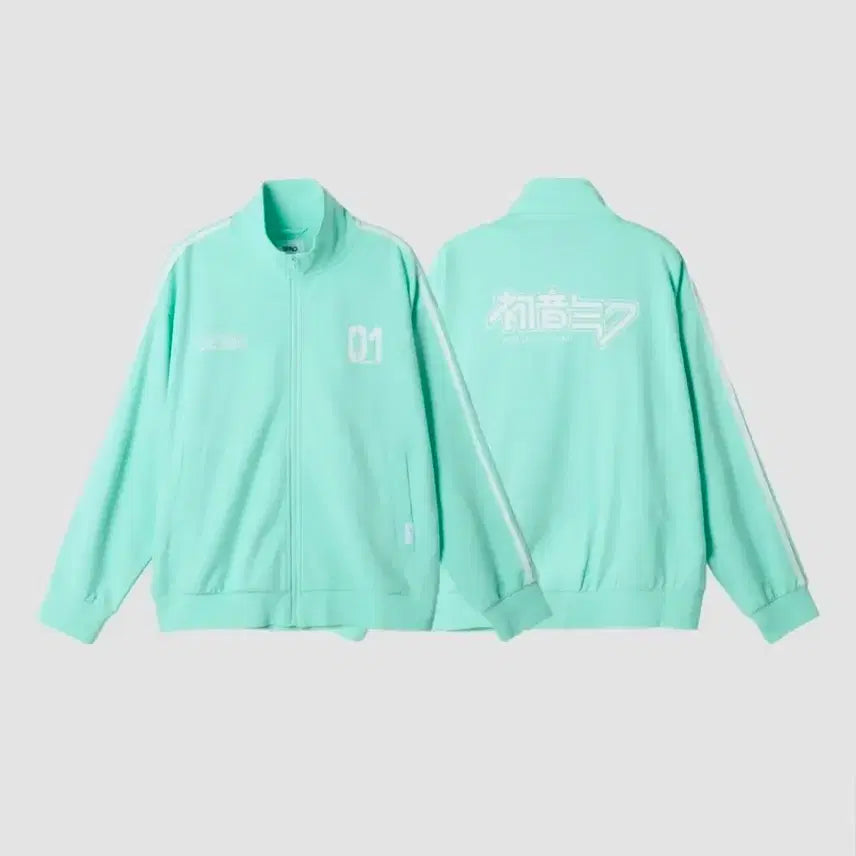 [BUNJANG] SPAO Hatsune Miku Jersey Mint L / 스파오 하츠네 미쿠 콜라보 져지 트랙 자켓 민트 L 라지 미개봉
