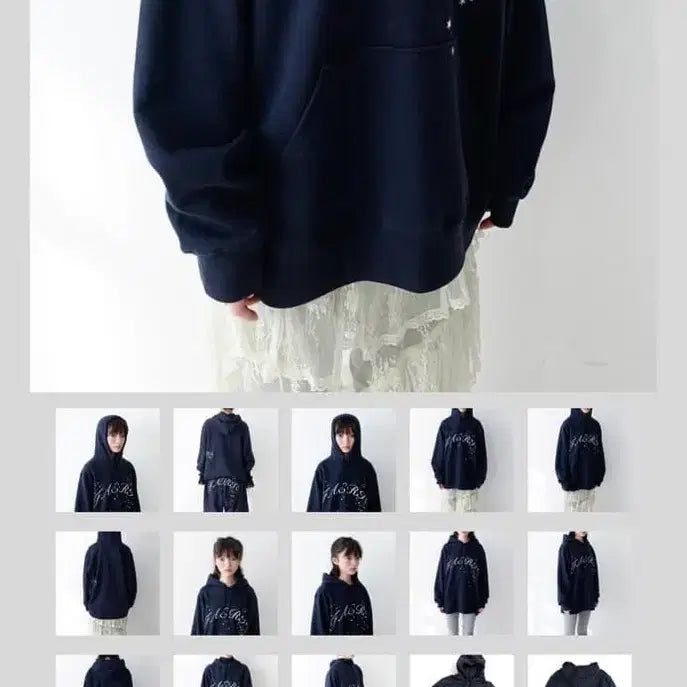 [SOLD OUT] 샵페어리 다이스 후드 네이비