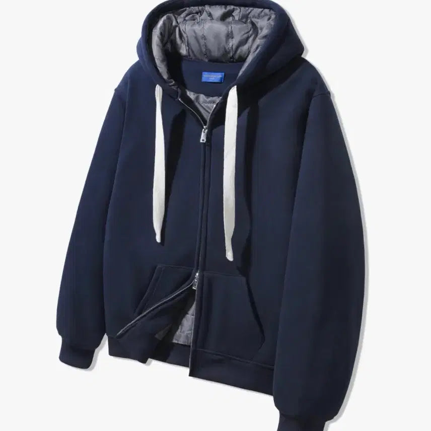 [SOLD OUT] 앨빈클로 패딩 무지 후드집업 네이비 3사이즈