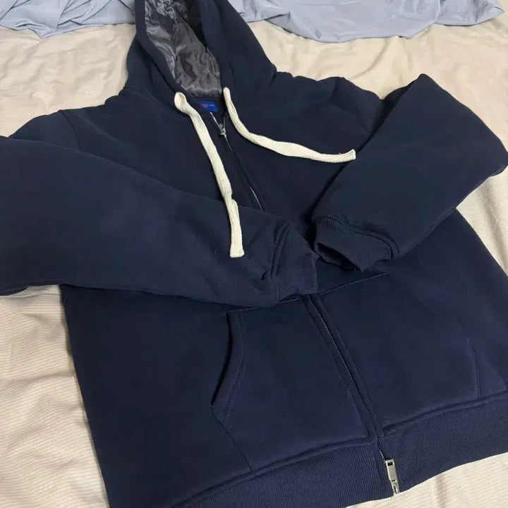 [SOLD OUT] 앨빈클로 패딩 무지 후드집업 네이비 3사이즈