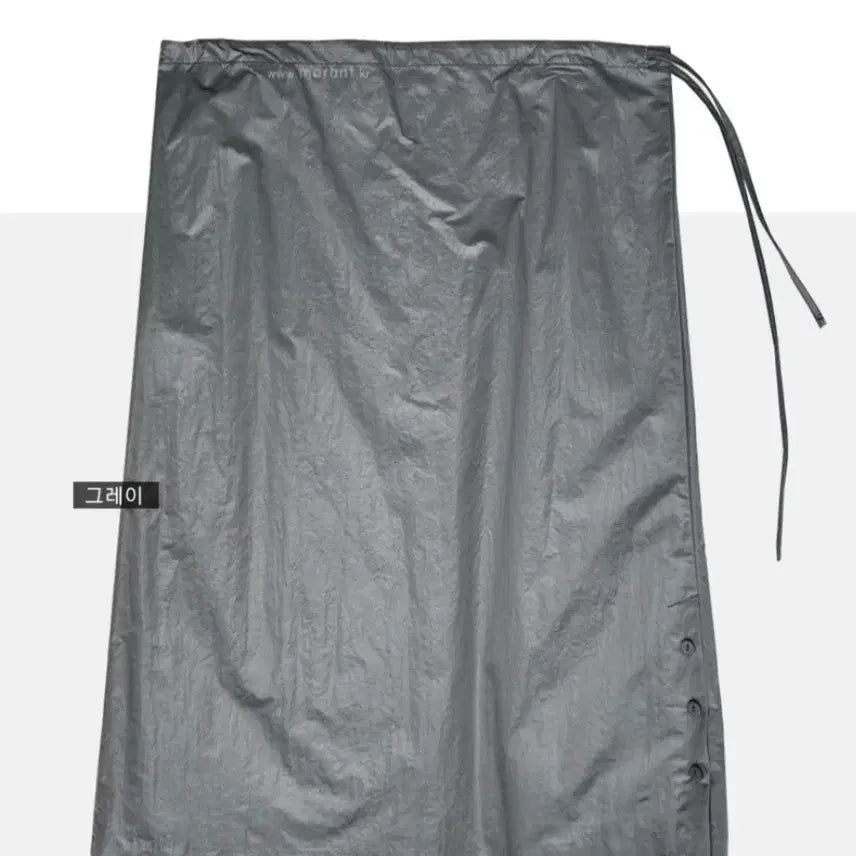 [BUNJANG] Threecut Something Button Midi Skirt / [2컬러] 쓰리컷 썸띵 스커트 / 봄 여름 미디스커트 버튼 스트링