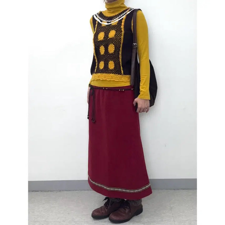 [BUNJANG] Uniqlo Vintage Turtleneck Long Sleeve Top / 일본빈티지 목폴라 터틀넥 롱슬리브 이너