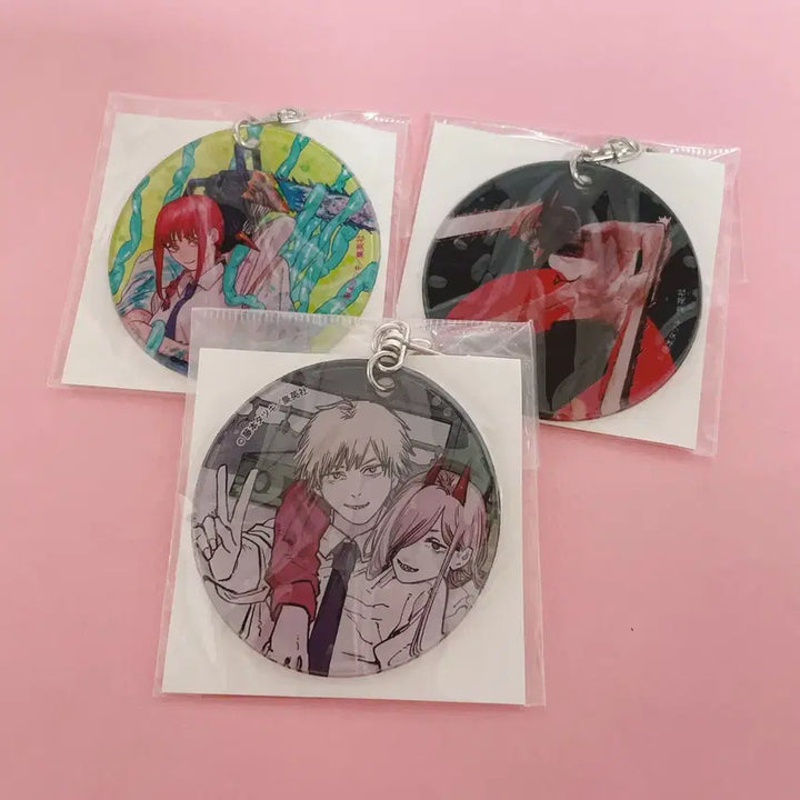 [BUNJANG] Chainsaw Man Clear Keyring Charm Bundle Set / 일괄 체인소맨 클리어 키링 참 챰 덴지 파워 아키 마키마 수족관 요시다