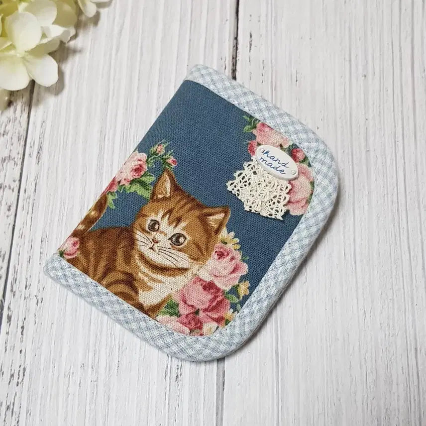 [BUNJANG] Handmade Brown Cat Card Wallet / {핸드메이드} 고양이 카드지갑 (브라운 냥이)