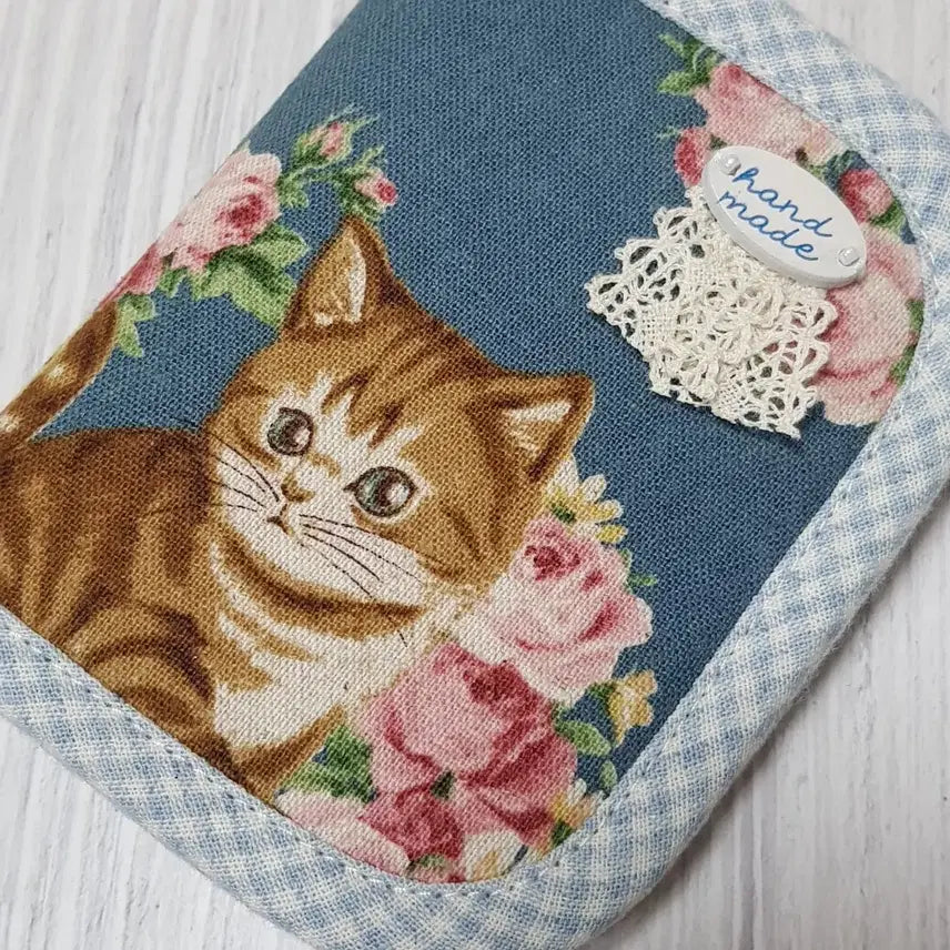 [BUNJANG] Handmade Brown Cat Card Wallet / {핸드메이드} 고양이 카드지갑 (브라운 냥이)