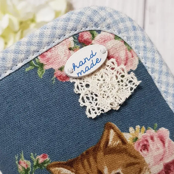[BUNJANG] Handmade Brown Cat Card Wallet / {핸드메이드} 고양이 카드지갑 (브라운 냥이)