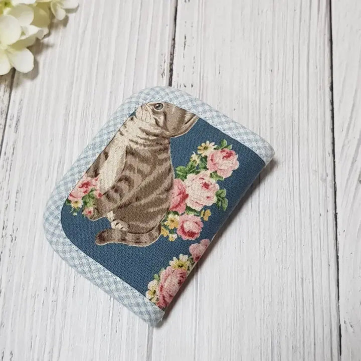 [BUNJANG] Handmade Brown Cat Card Wallet / {핸드메이드} 고양이 카드지갑 (브라운 냥이)