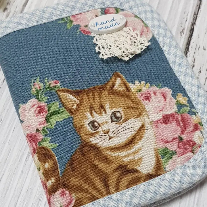 [BUNJANG] Handmade Brown Cat Card Wallet / {핸드메이드} 고양이 카드지갑 (브라운 냥이)